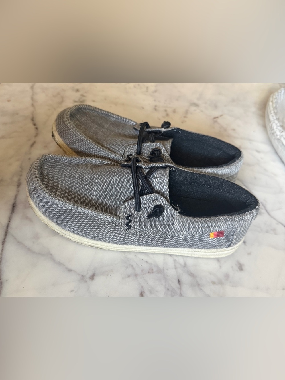 Cat and Jack Boy’s Casual Gray Canvas Slip-On Shoes 1